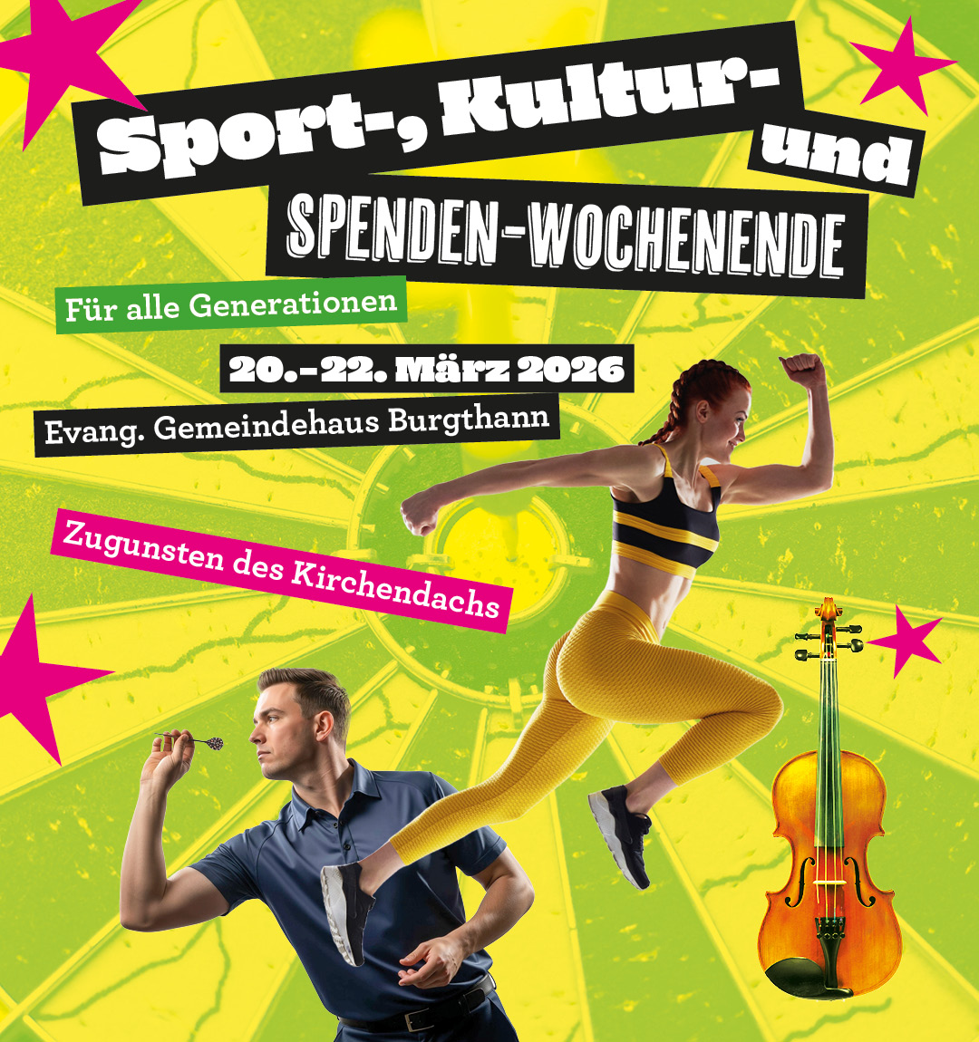 Spendewochenende - 2026 - bunte Reklame