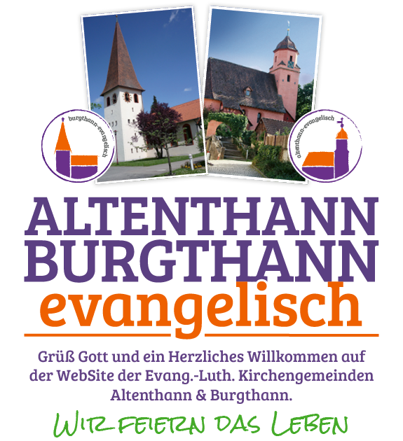 Kirche, Logo und Begrüßung